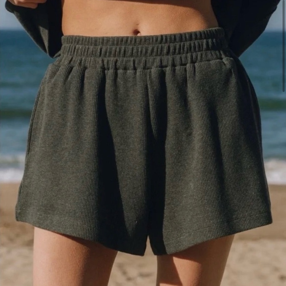 Daily Drills Vintage Black Thermal Resort Shorts XS/S